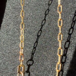 10K Solid Yellow Gold 7.5” 2.3mm Paperclip Link Bracelet